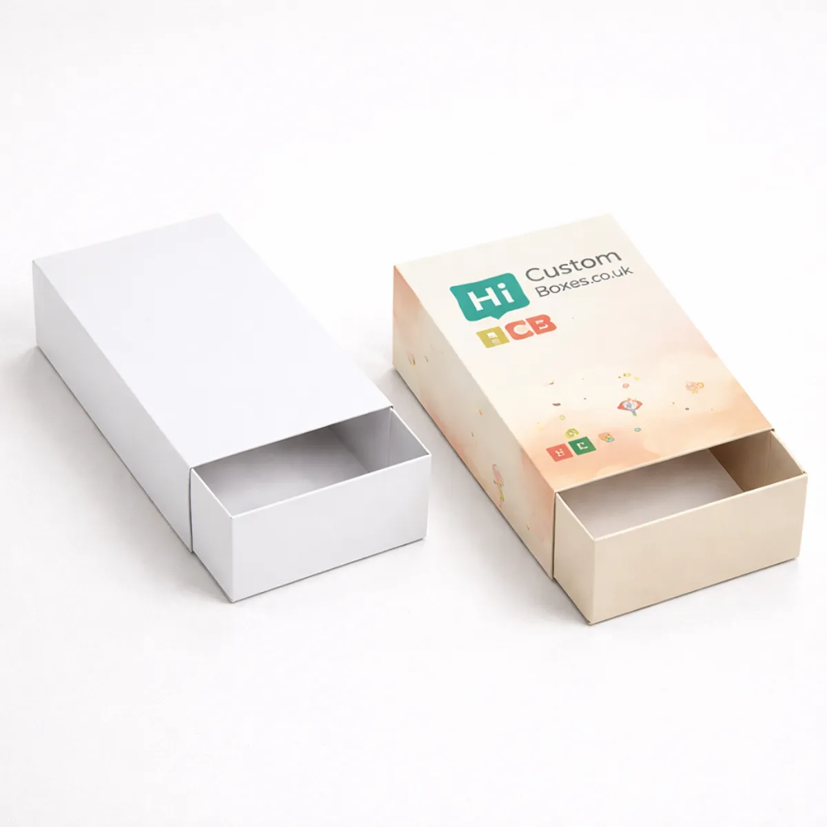 A bespoke pink collagen sachet box with a modern layout and gold-foiled geometric brand logo- class=